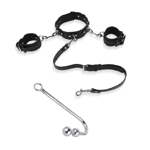 and 5334 Hook Beaded Collar Anal Elegant with Cuffs 0305